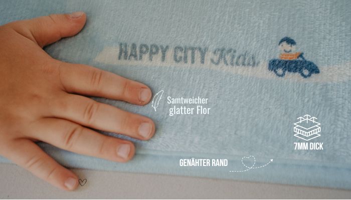 Spielteppich Herstellungsverfahren & Ränder von Bedeutung