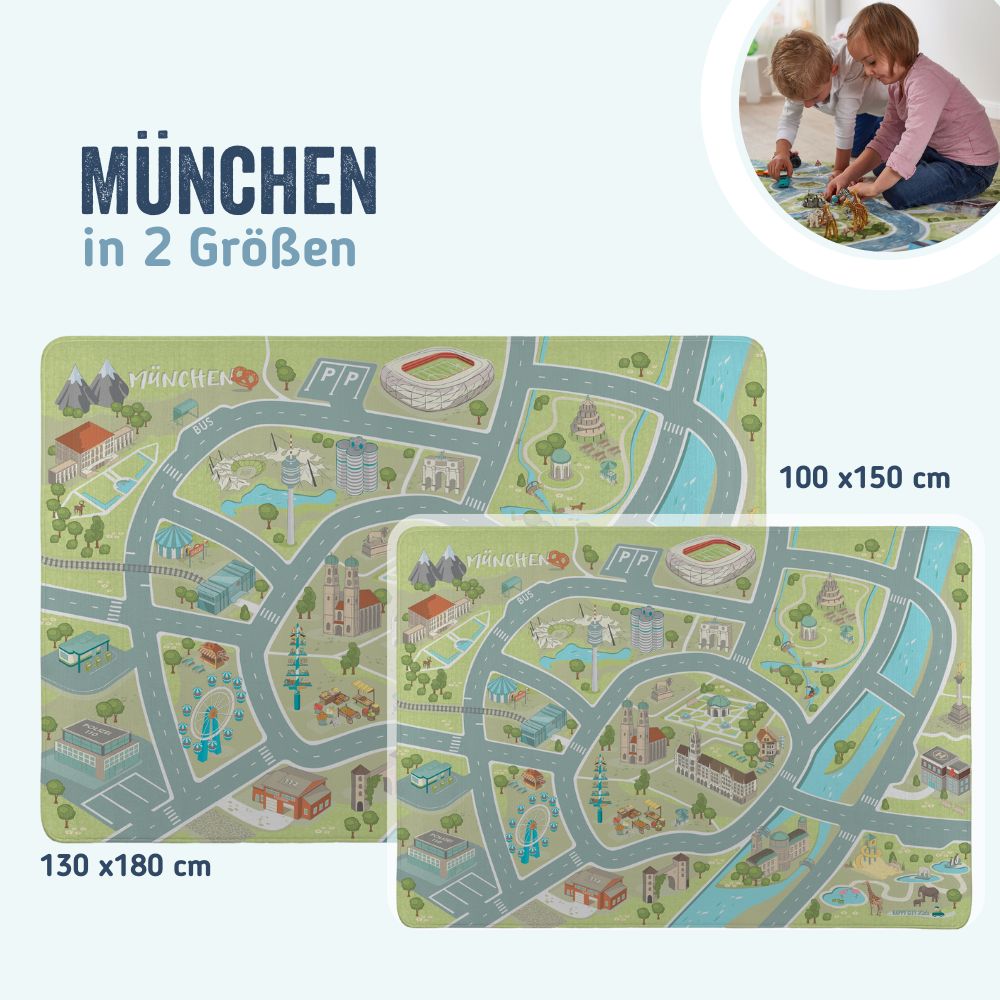 München Spielteppich in 2 Größen von HappyCITYKids