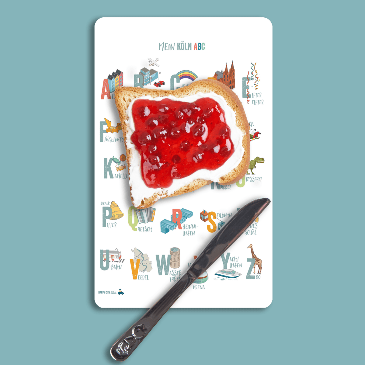 Frühstücksbrettchen ABC Köln | HappyCITYKids