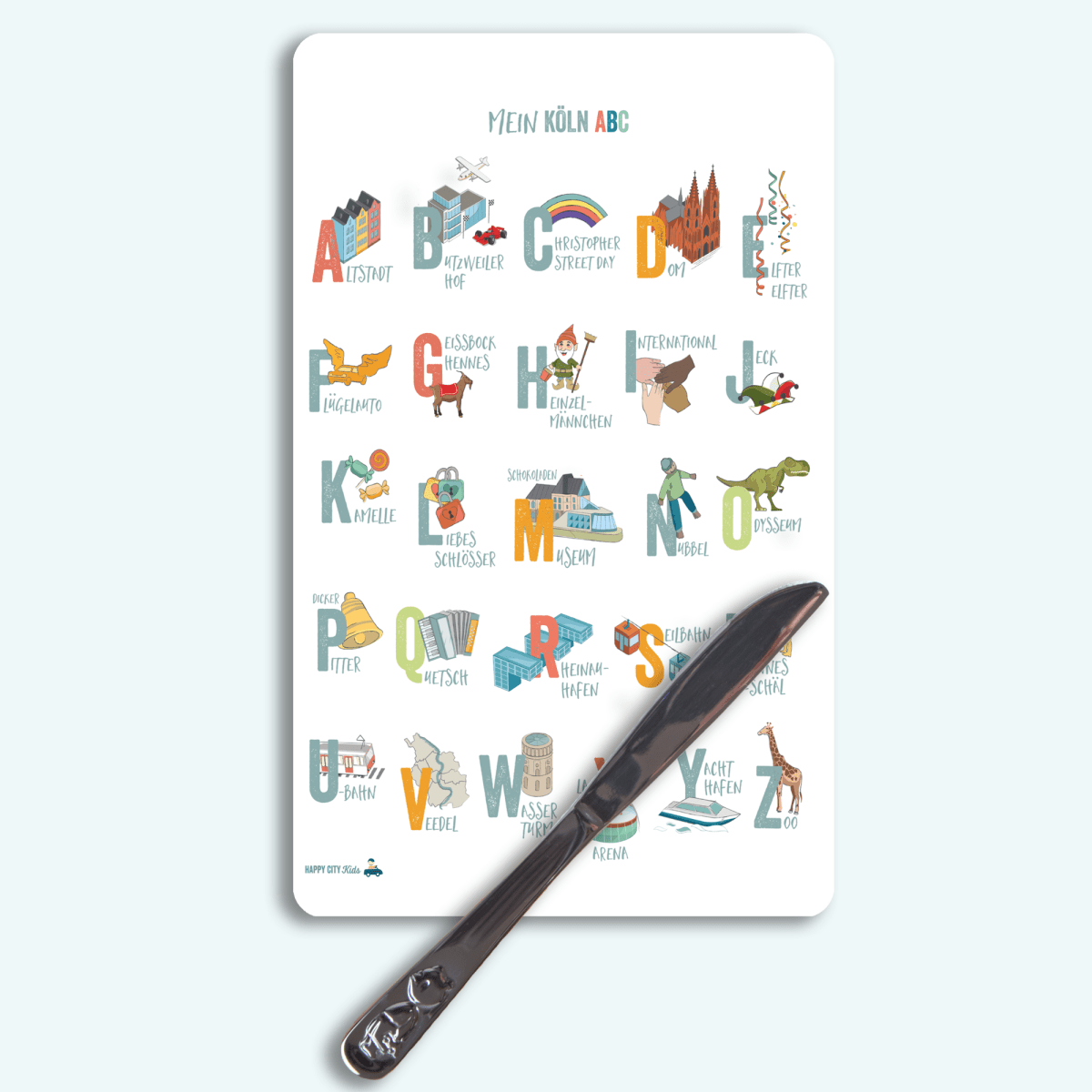 ABC Köln FRühstücksbrettchen