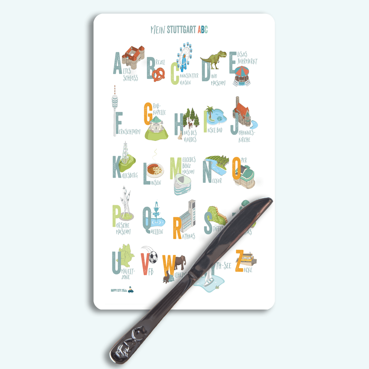 ABC Stuttgart Frühstücksbrettchen