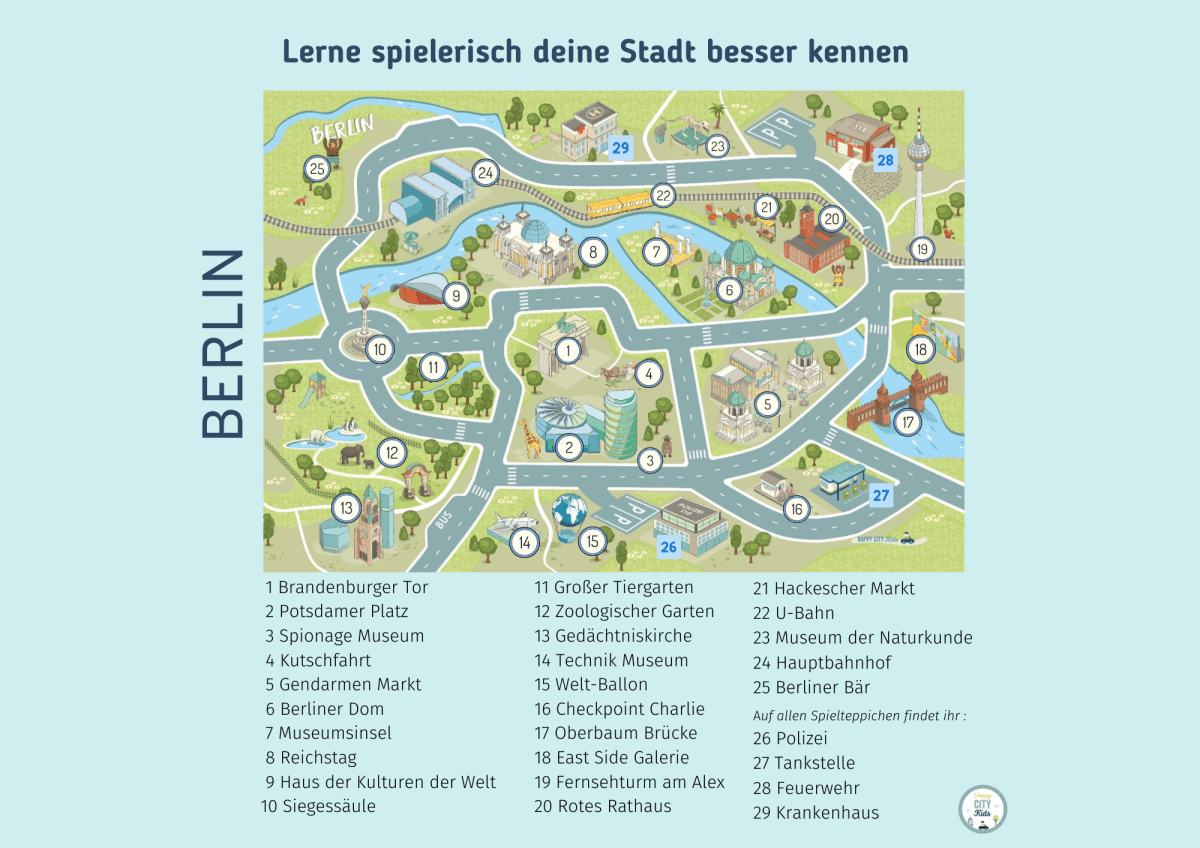 Spielteppich Berlin | HappyCITYKids