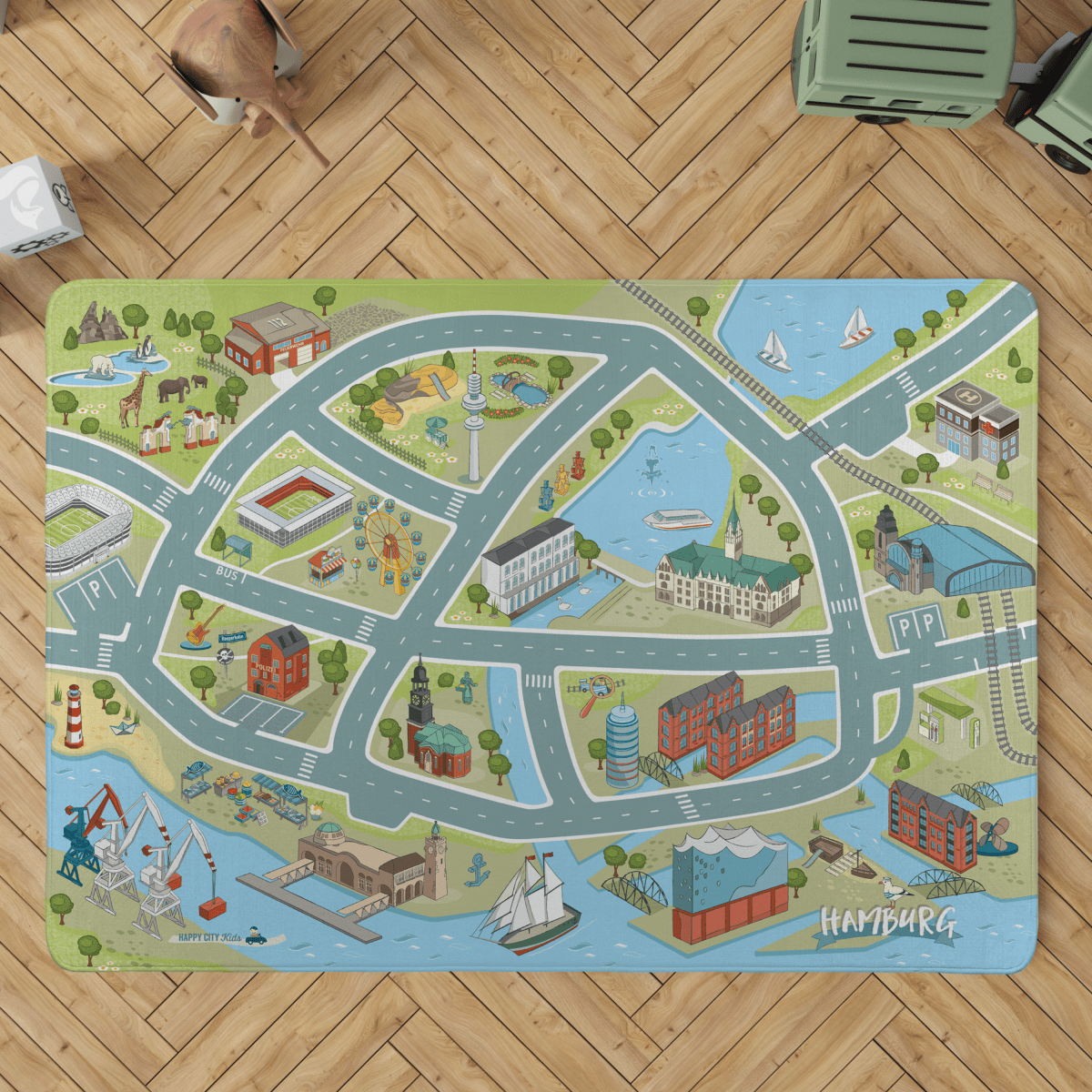 Spielteppich HAMBURG | HappyCITYKids