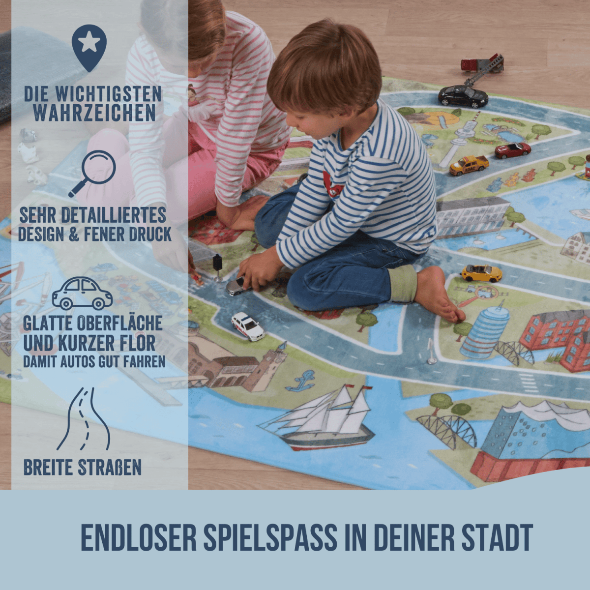 Spielteppich HAMBURG | HappyCITYKids
