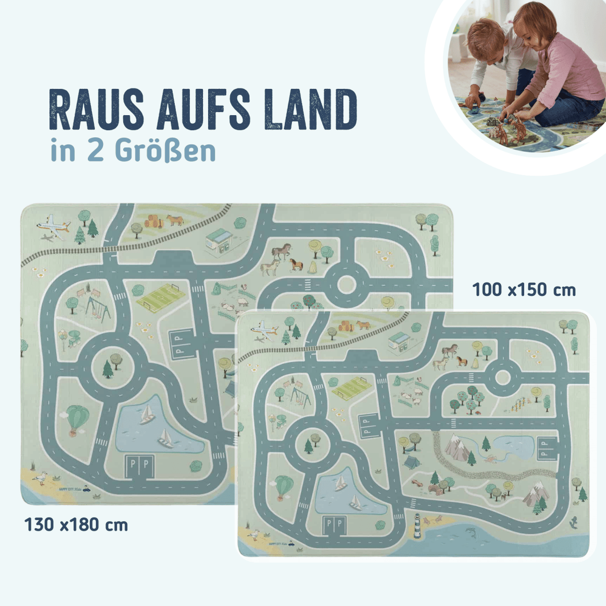 Spielteppich - Raus auf´s Land | HappyCITYKids