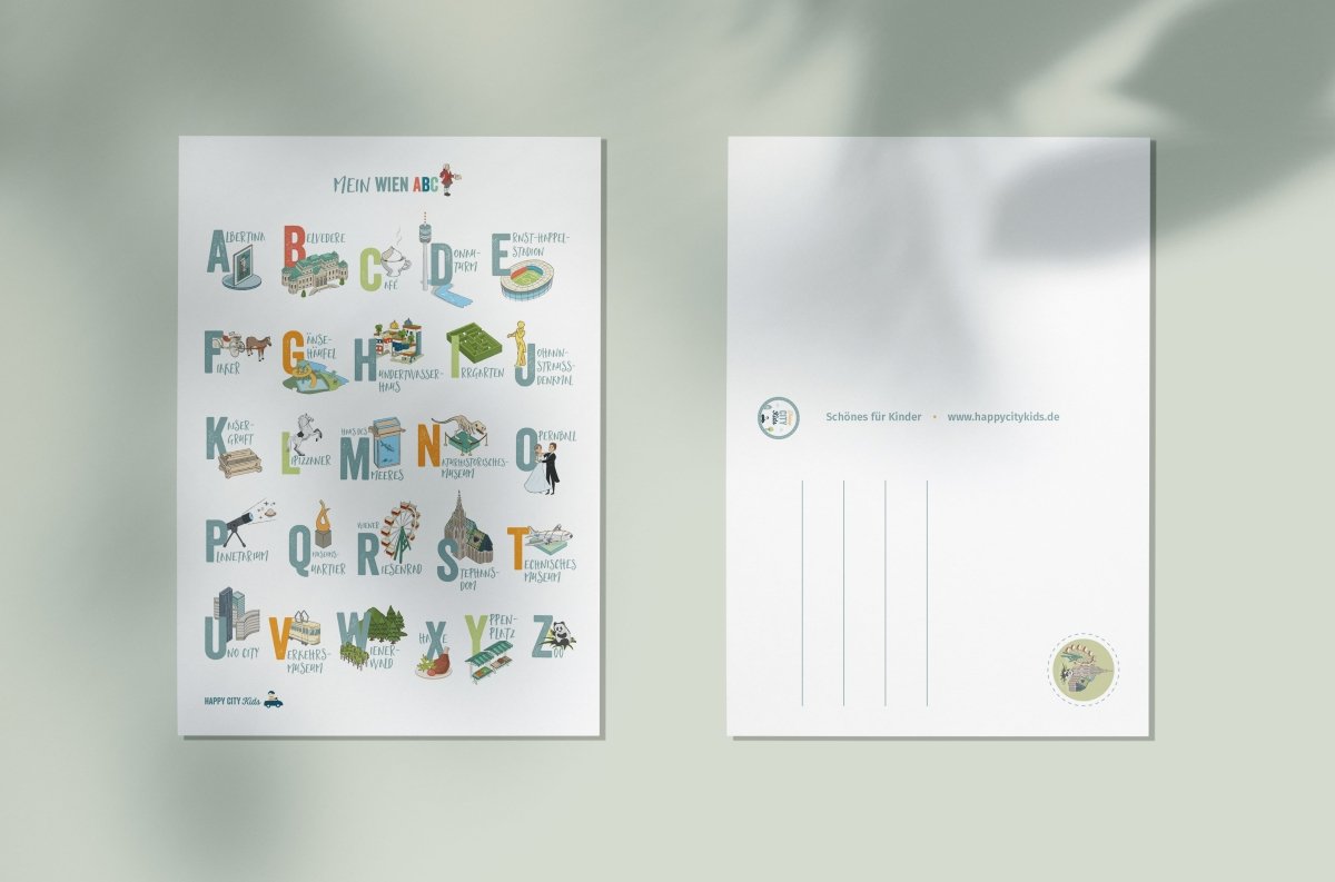 WIEN ABC - Poster & Postkarte | HappyCITYKids