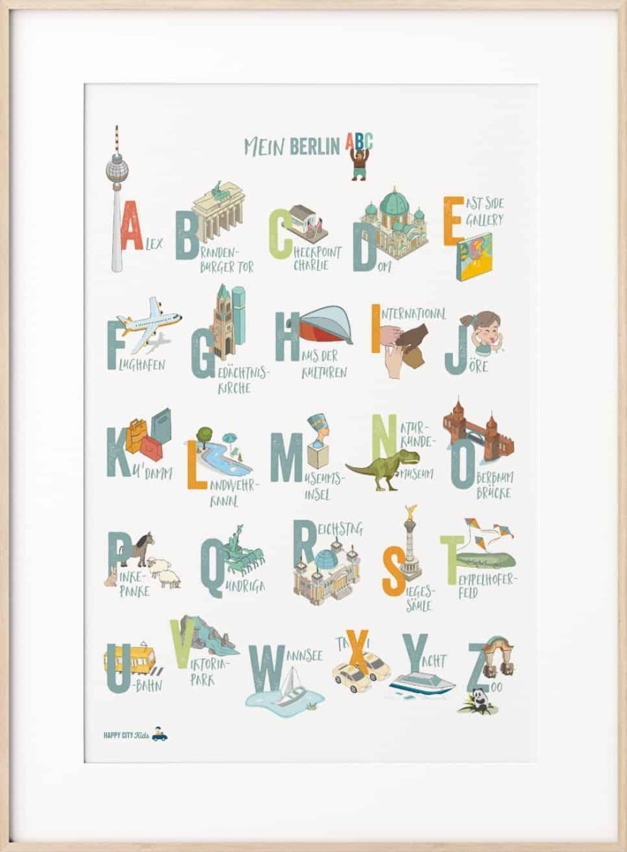 BERLIN - ABC - Poster & Postkarte | HappyCITYKids