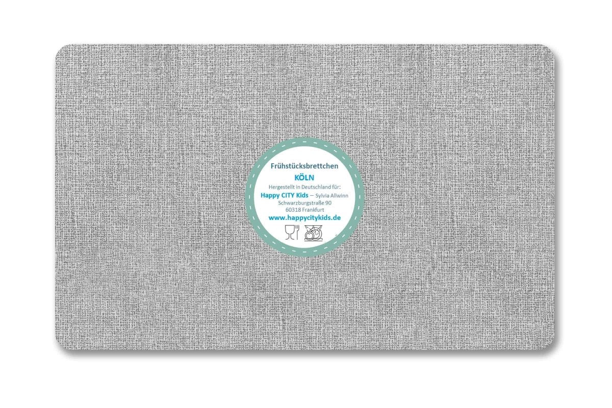 Frühstücksbrettchen Rückseite Köln