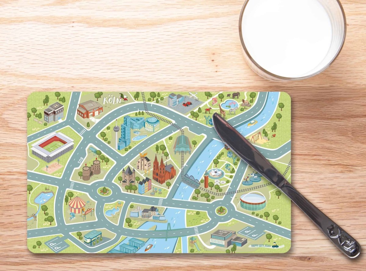 Frühstücksbrettchen Köln von HappyCityKids für Kids