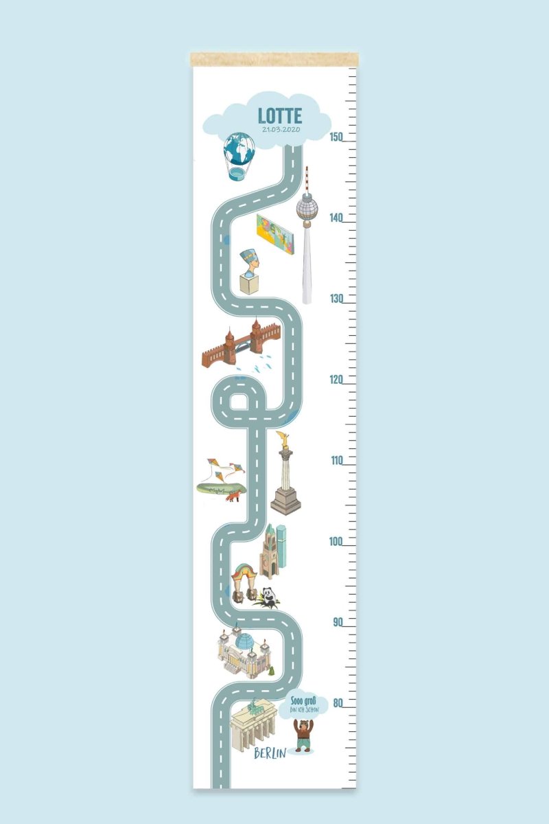 Messlatte BERLIN - mit Namen | HappyCITYKids