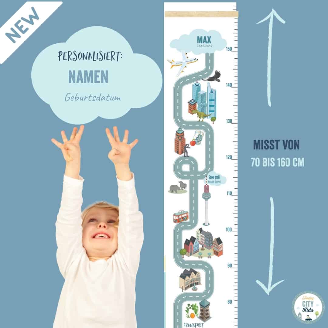 Messlatte FRANKFURT - mit Namen | HappyCITYKids