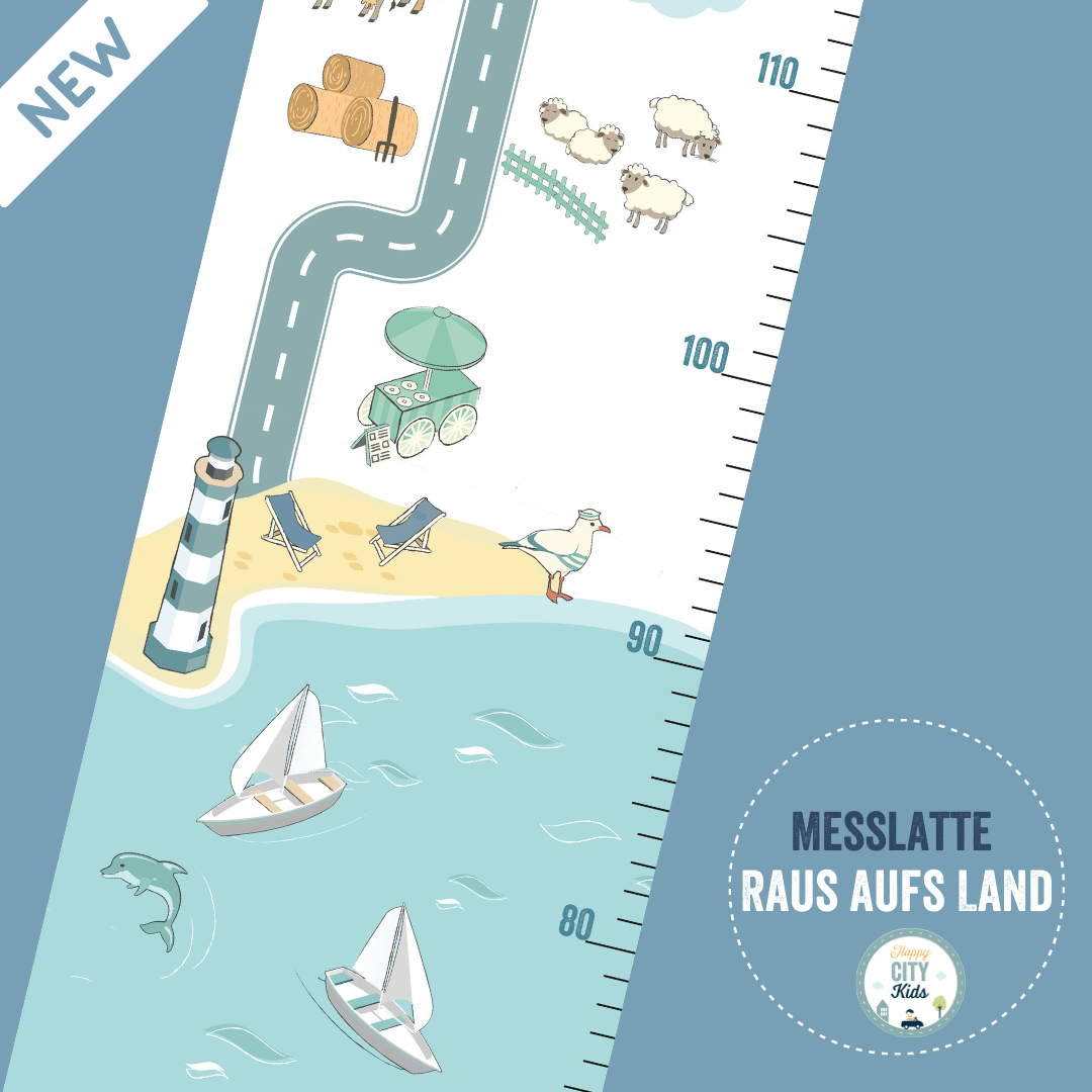Messlatte Raus aufs LAND - mit Namen | HappyCITYKids