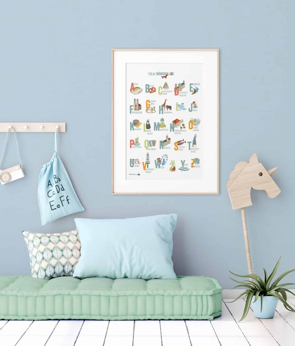MÜNCHEN - ABC - Poster & Postkarte | HappyCITYKids
