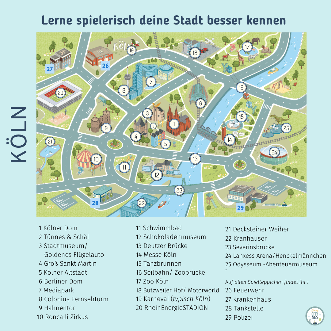 Spielteppich KÖLN | HappyCITYKids