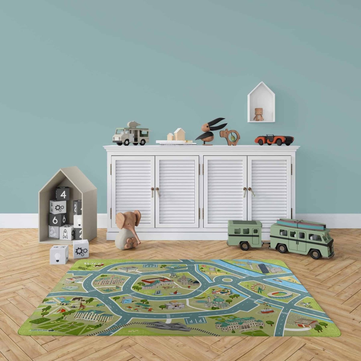 Wien Teppich - Kinderzimmer einrichten-waschbar-schadstoffgeprüft- HappyCITYKids