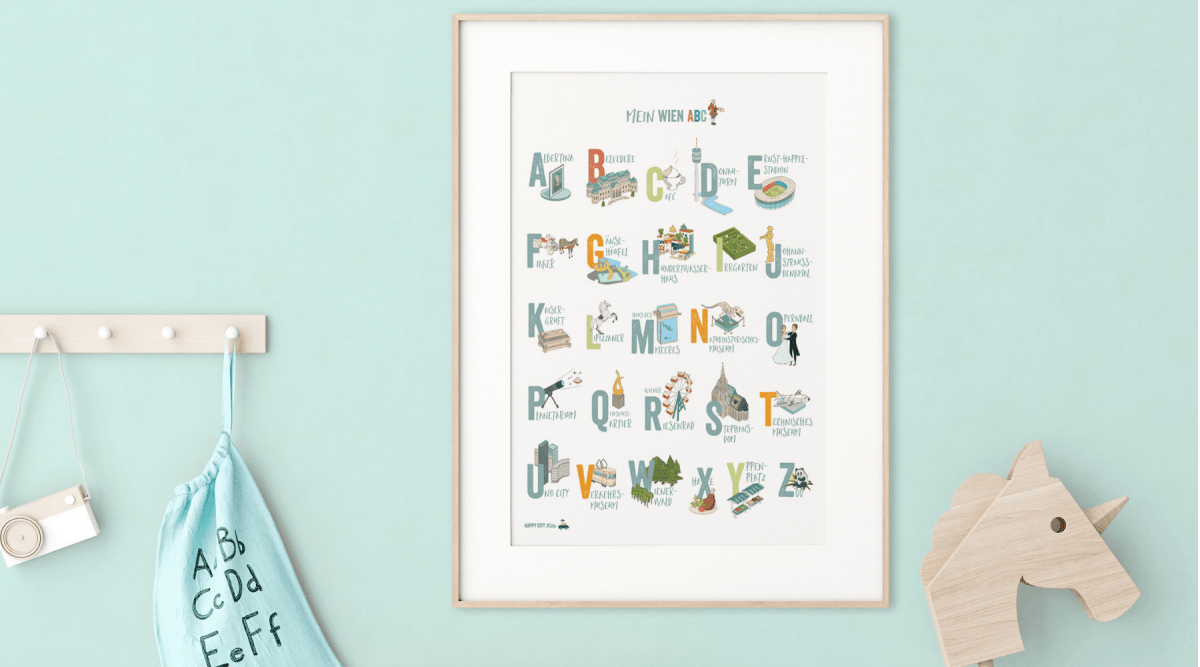 WIEN ABC - Poster & Postkarte | HappyCITYKids