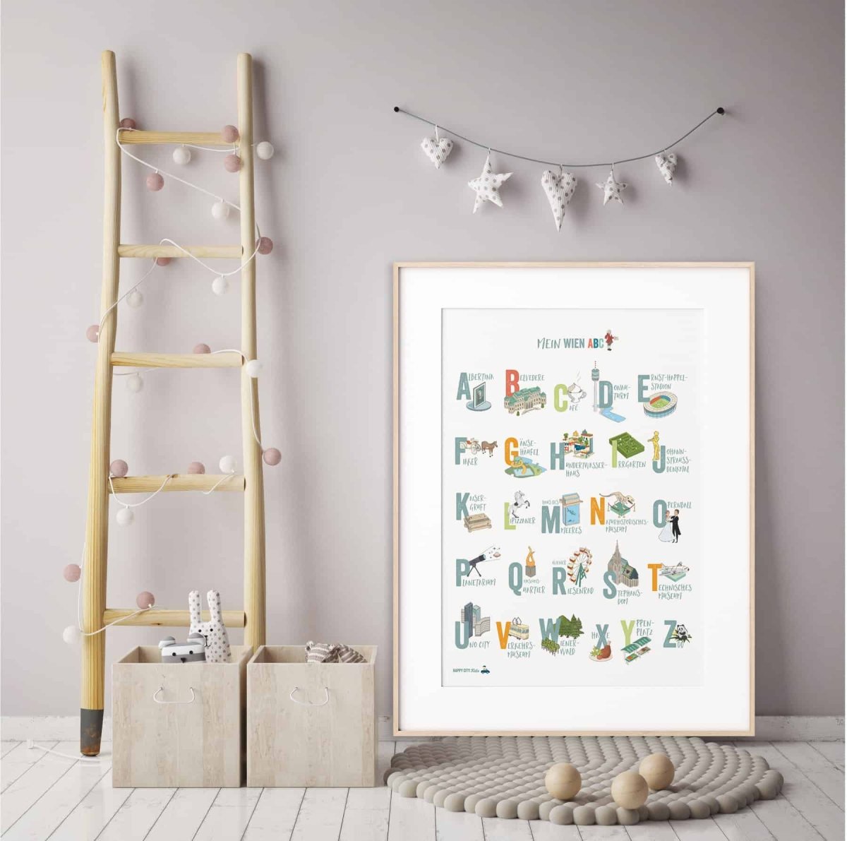 WIEN ABC - Poster & Postkarte | HappyCITYKids