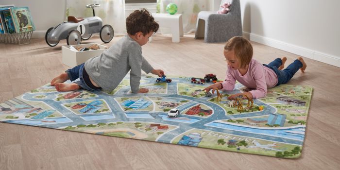 Spielteppich im Stadt-Design als ideals Spielfläche 
