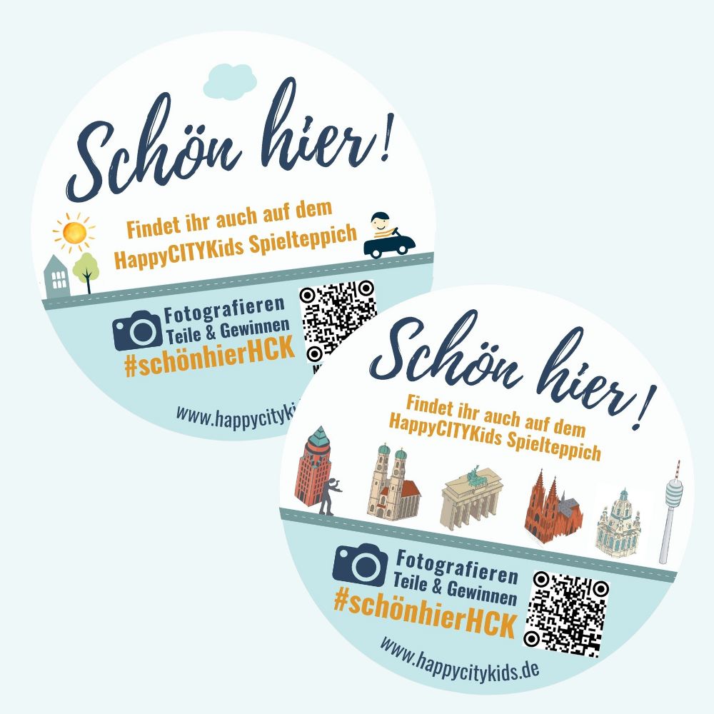 "Schön hier" -Sticker 10er-Set