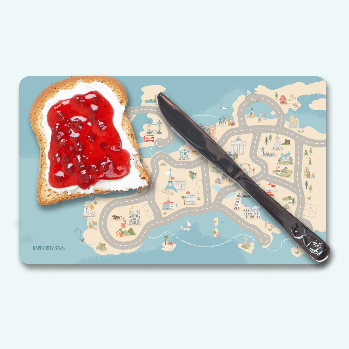 Frühstücksbrettchen Europa | HappyCITYKids
