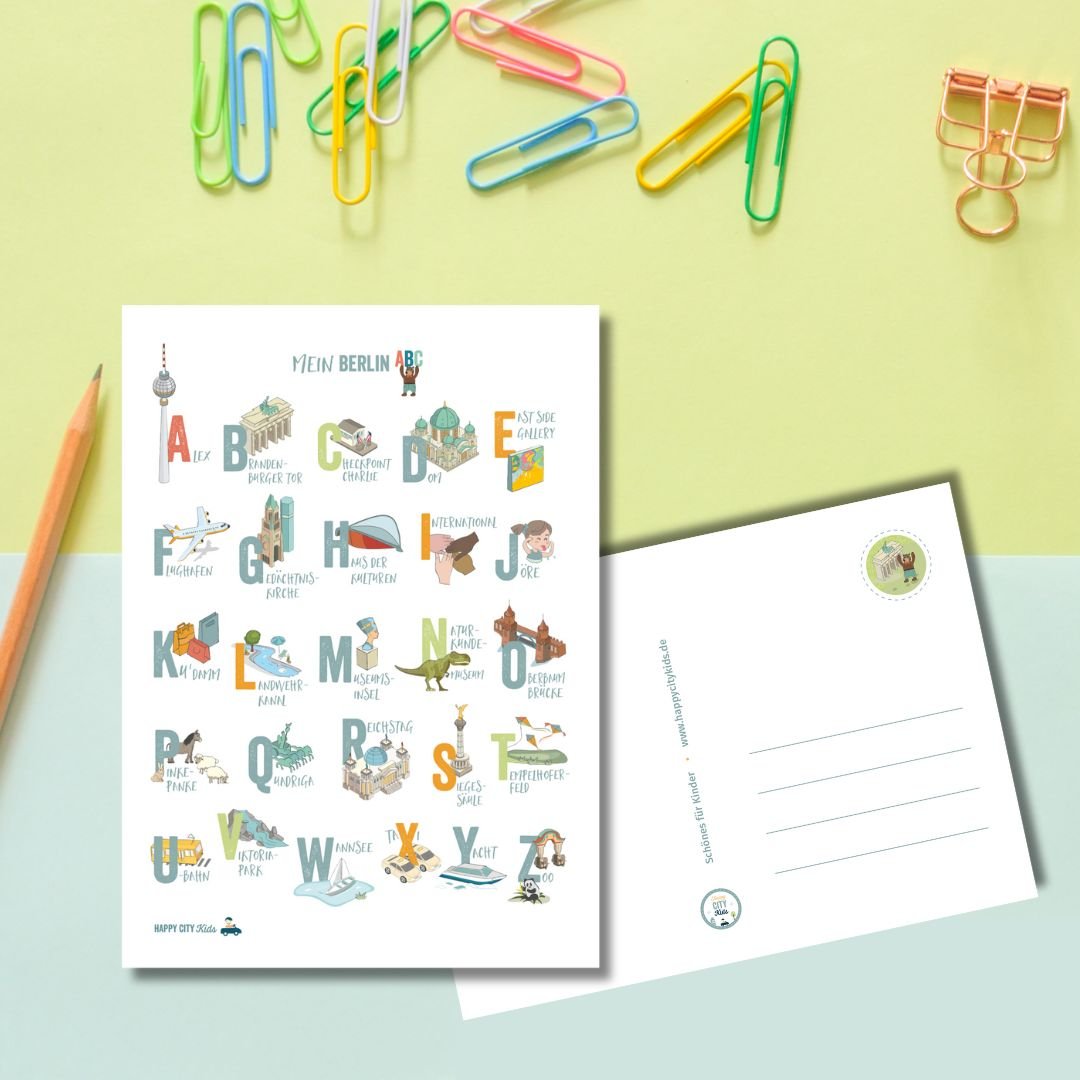 Postkarte BERLIN - ABC - shop_name - 