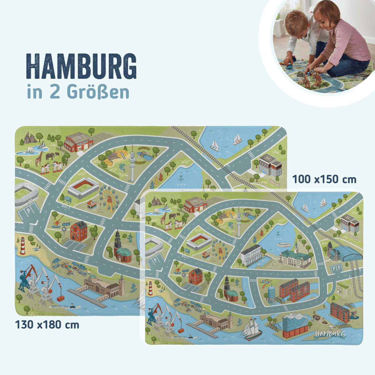 Spielteppich HAMBURG | HappyCITYKids