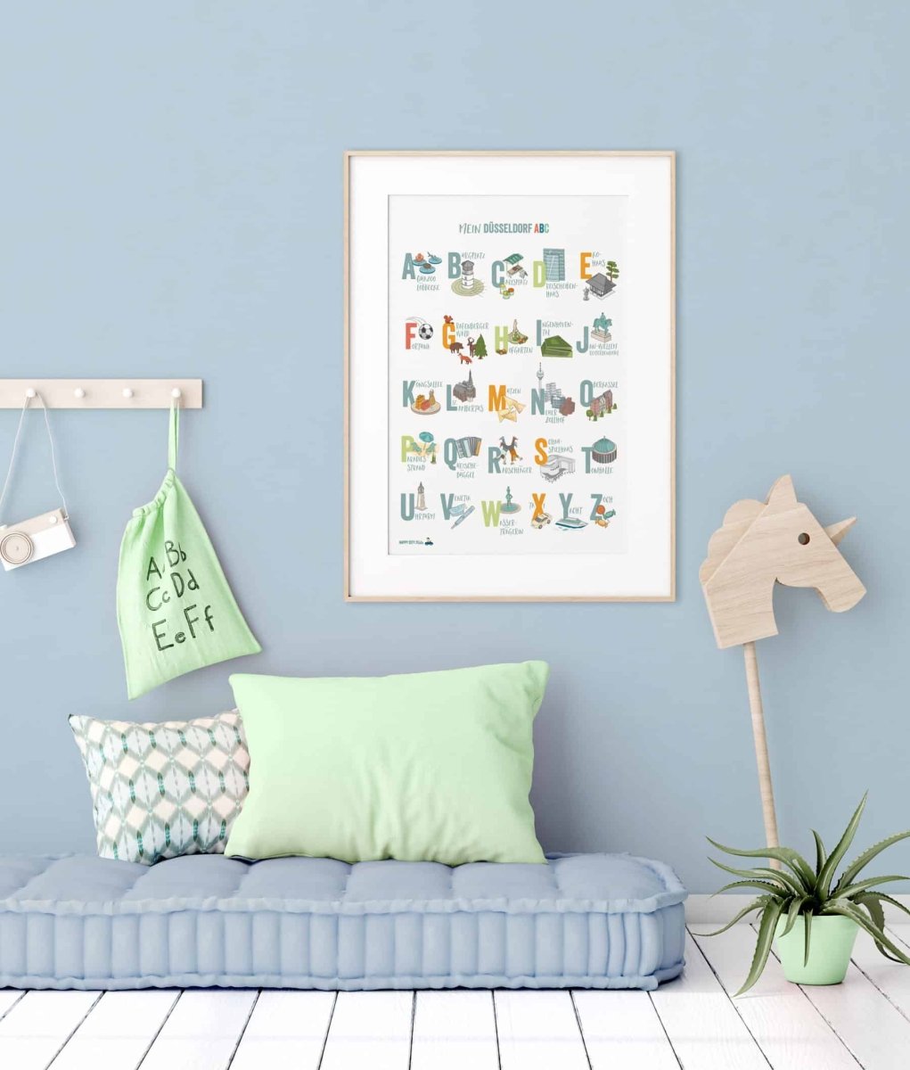DÜSSSELDORF ABC - Poster & Postkarte - shop_name - 
