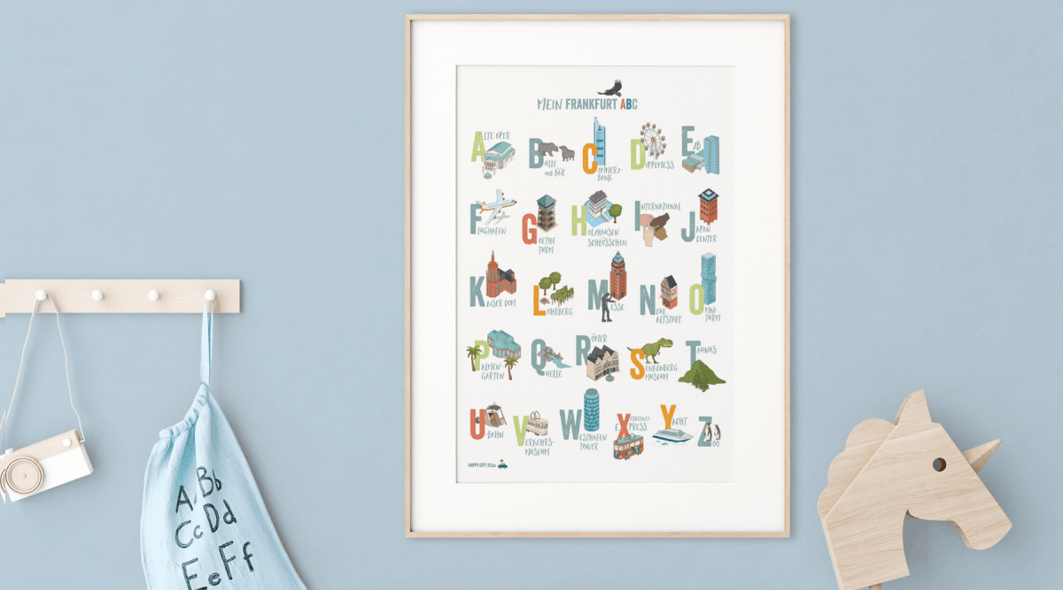 FRANKFURT ABC - Poster & Postkarte | HappyCITYKids