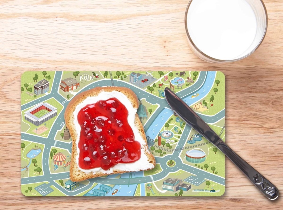 Frühstücksbrettchen Köln von HappyCityKids für Kids