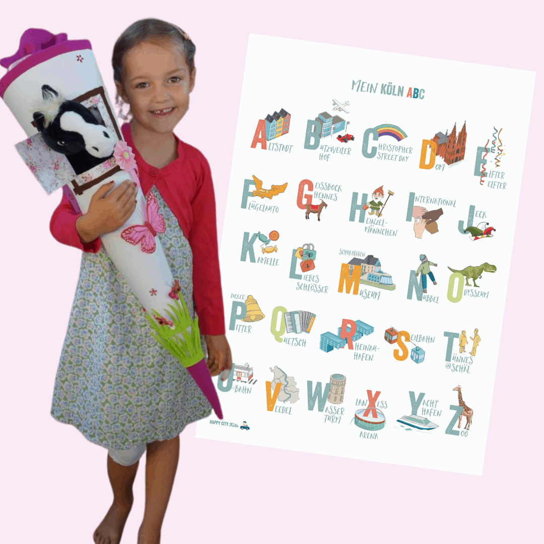 KÖLN - ABC - Poster & Postkarte | HappyCITYKids