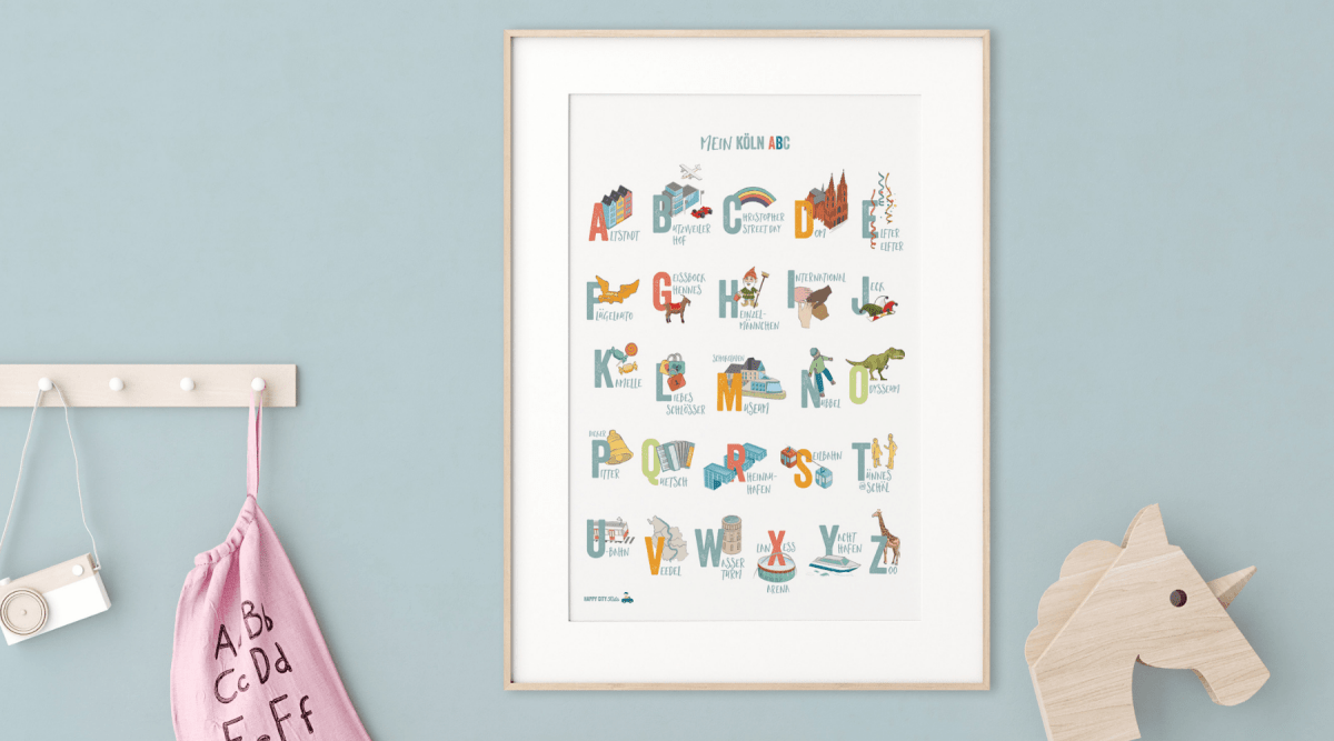 KÖLN - ABC - Poster & Postkarte | HappyCITYKids