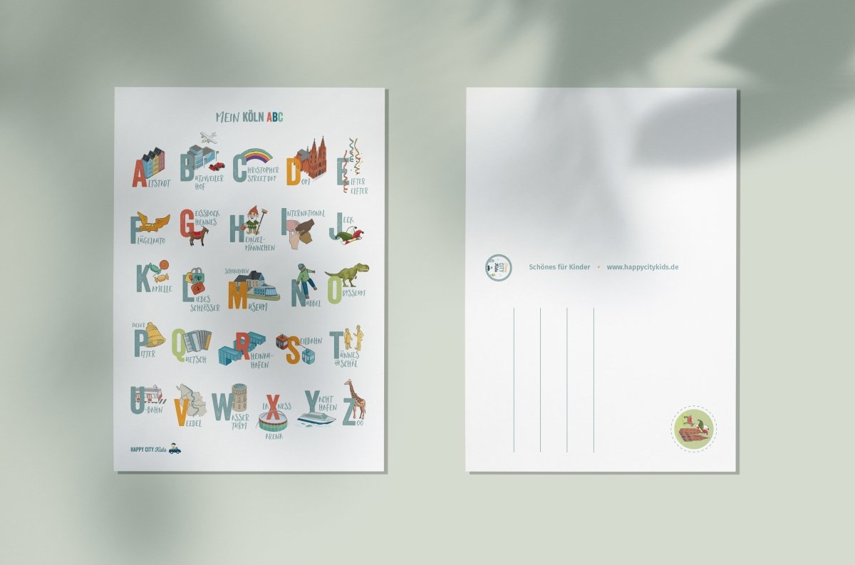 KÖLN - ABC - Poster & Postkarte | HappyCITYKids