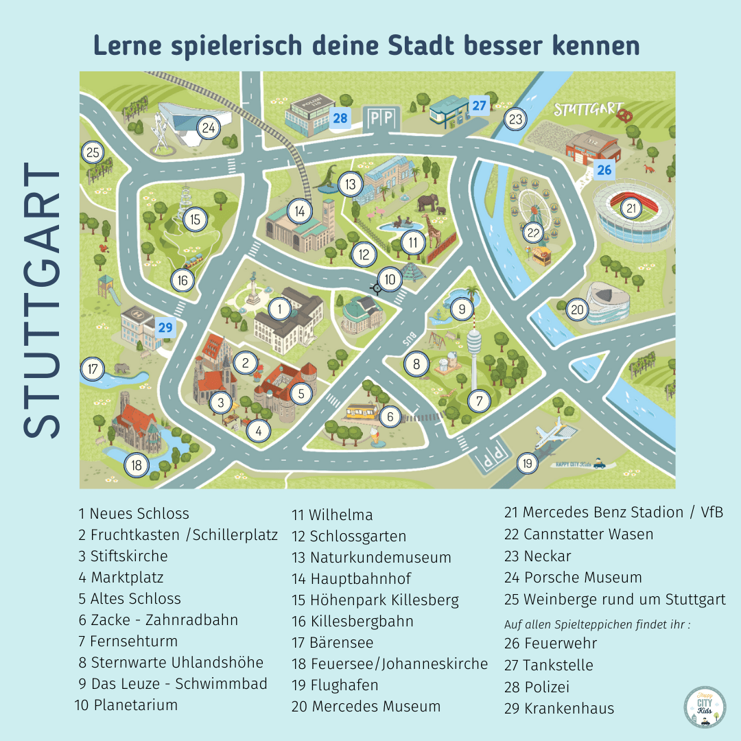 Spielteppich STUTTGART | HappyCITYKids